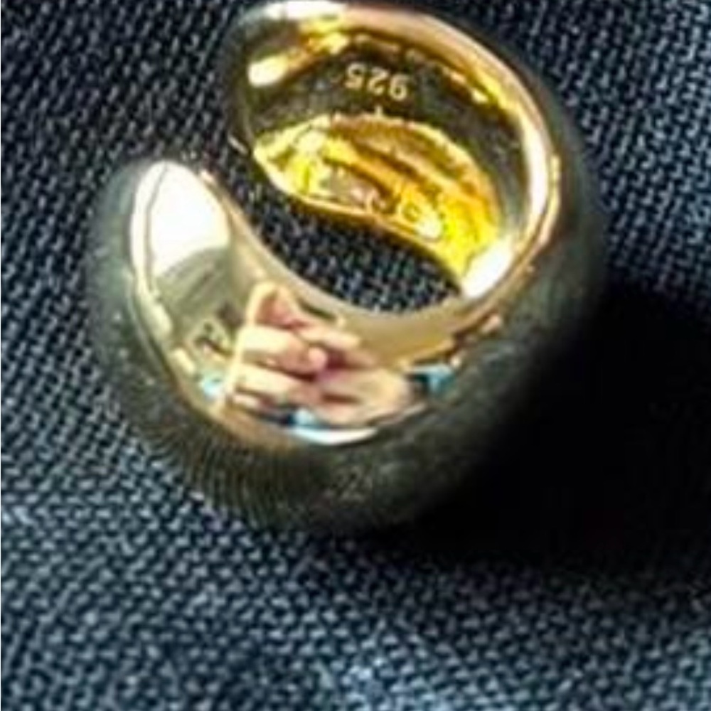 Gold and Silver Chunky Ring